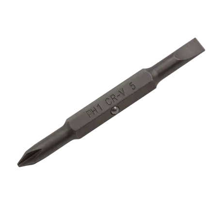 Отвертка комбинированная DENZEL, SL3/16, PH1, SL1/4, PH2, 3-х компонентная рукоятка