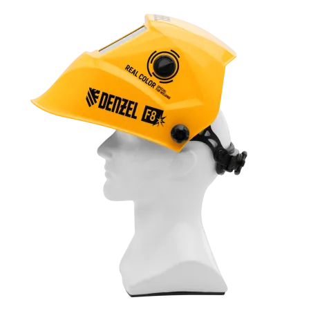 Щиток защитный лицевой DENZEL (маска сварщика) F8, см. окно 100х50, Real Color, DIN4/5-8/9-13