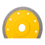 Диск алмазный отрезной DENZEL 125 х 22,2мм, сплошной, супертонкий, горячий пресс, сухой/мокрый рез