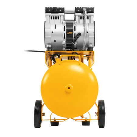 Компрессор безмасляный, малошумный DENZEL DLS 2200/50, 2200 Вт, 2x1100, 50 л, 380 л/мин