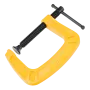 Струбцина DENZEL G-образная, усиленная, 75 мм
