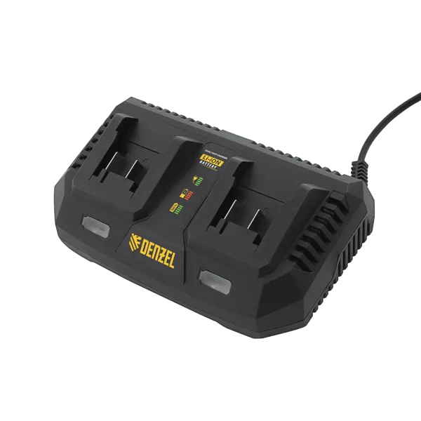 Зарядное устройство на 2 аккумулятора DENZEL IBC-18-3.0-2, Li-Ion, 18В, 3.0 А