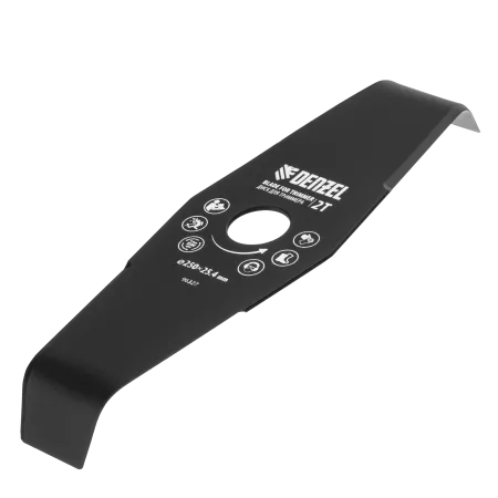 Диск для триммера  мульчирующий DENZEL 300 х 25,4 толщина 3 мм, 2 лезвия