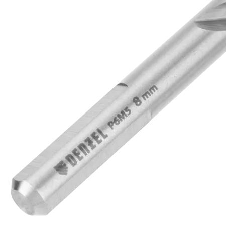 Набор сверл по металлу DENZEL, 2-8 мм, Р6М5-TiN, Golden Tip, 6 шт