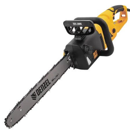 Пила цепная электрическая DENZEL EDS-2000, 2 кВт, шина 40 см, шаг 3/8, 56 звеньев
