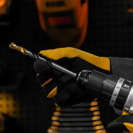 Сверло спиральное по металлу DENZEL 10 x 133 мм, Р6М5, Golden Tip, многогранная заточка