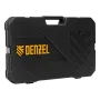 Набор инструментов DENZEL 1/2", 1/4", CrV, S2, пластиковый кейс, 122 предмета
