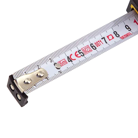 Рулетка DENZEL 5м х 19мм, двухкомп. корпус, магнитный обрезиненный зацеп