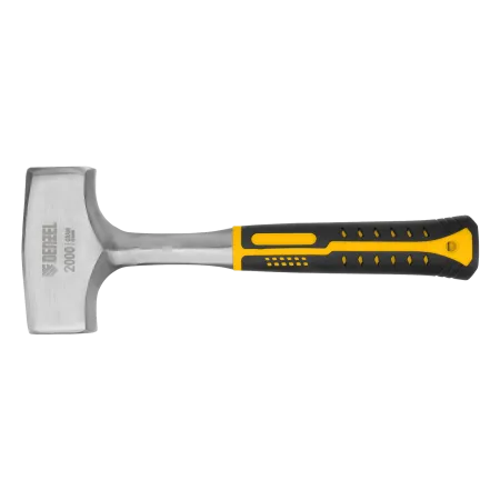 Кувалда DENZEL 2 кг, цельнометаллическая, двухкомпонентная рукоятка