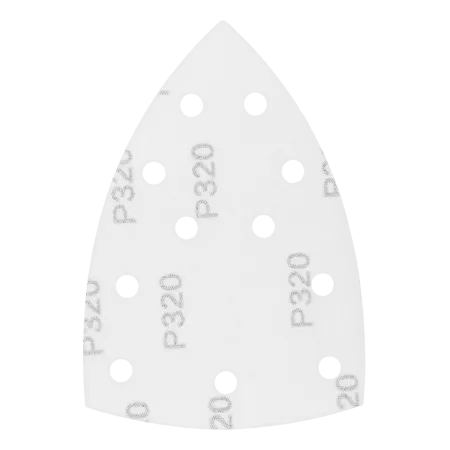 Треугольник абразивный на ворc. подложке под "липучку", перф., P 320, 150х150х100 мм, 5 шт. Denzel