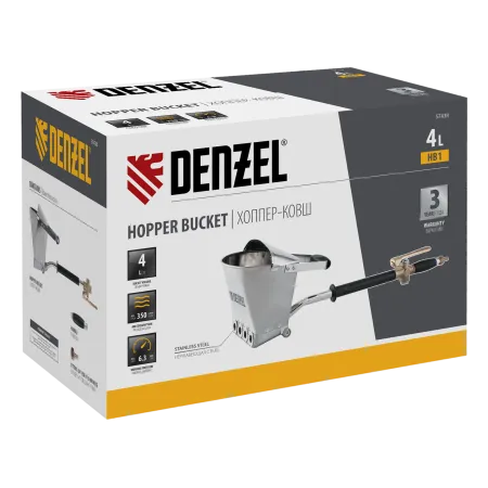 Хоппер-ковш DENZEL HB1, 4 л, 350 л/мин