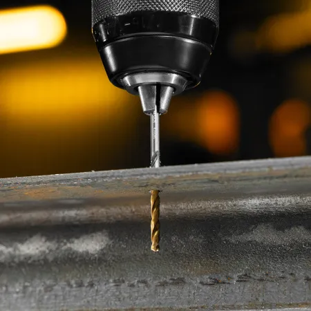 Набор сверл по металлу DENZEL, 2-8мм, Р6М5К8-TiN, Golden Tip, 6 шт