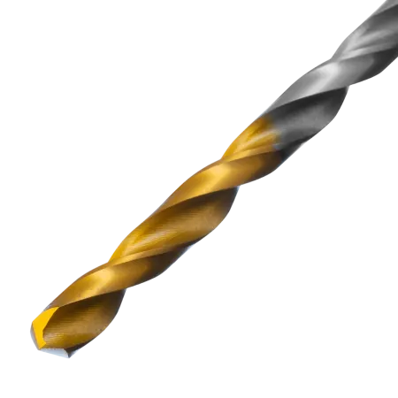 Сверло спиральное по металлу DENZEL 4,2 х 119 мм, Р6М5, Golden Tip, удлиненное