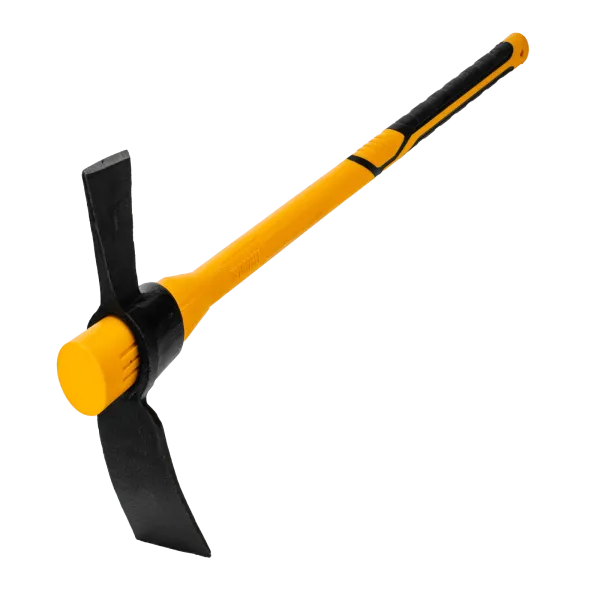 Кирка-топор DENZEL 2250 г, фиберглассовая обрезиненная рукоятка 900 мм