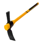 Кирка-топор DENZEL 2250 г, фиберглассовая обрезиненная рукоятка 900 мм