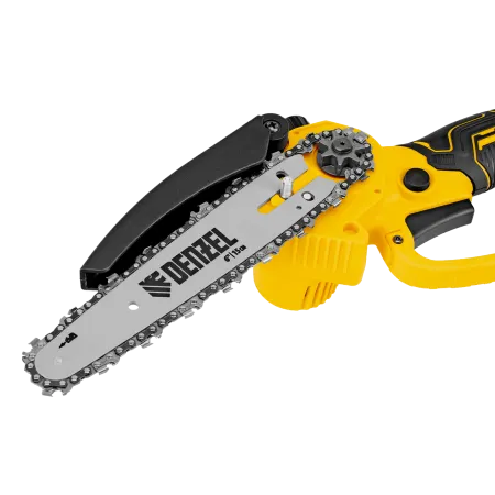 Цепная мини-пила аккумуляторная бесщет. DENZEL CCS-150, шина 150 мм, Li-Ion, 20 В