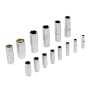 Набор инструментов DENZEL 1/2", 1/4", CrV, S2, пластиковый кейс, 94 предмета