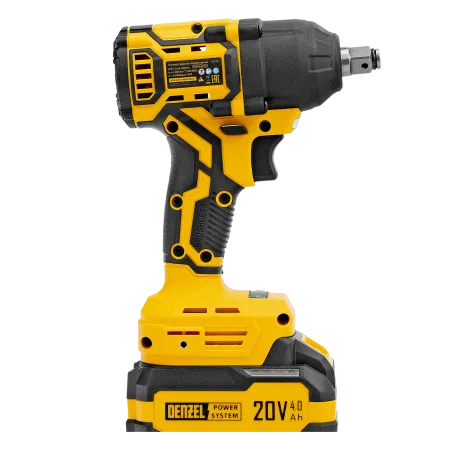 Гайковерт ударный аккумуляторный бесщет. DENZEL CIWH-BL-20-500, Li-Ion, 20 В