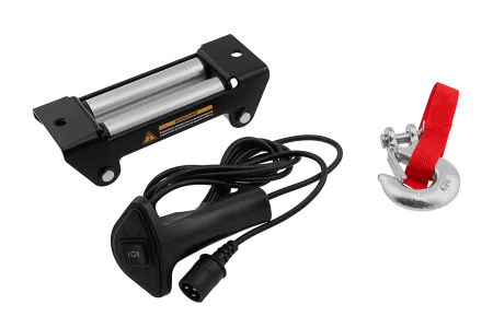 Лебедка автомобильная электрическая DENZEL LB- 2200, 2,2 т, 3,3 кВт, 12 В