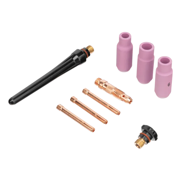 Горелка сварочная TIG DENZEL WP17V, прямое подключение к баллону, 4 метра