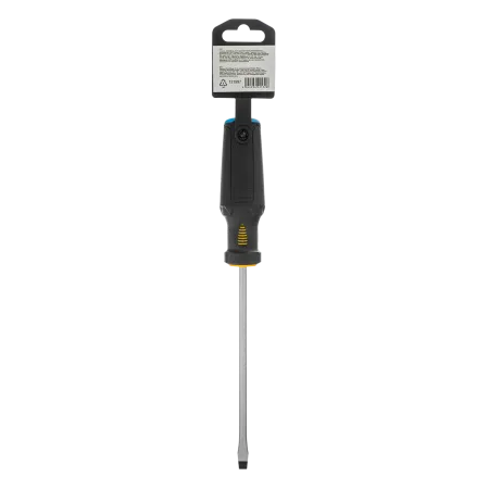 Отвертка DENZEL SL6x150 мм, S2, 3к рукоятка