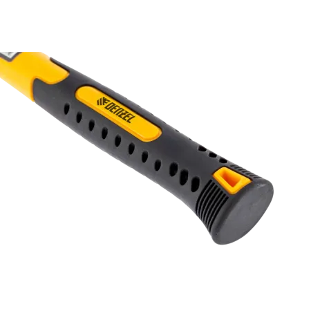 Киянка резиновая DENZEL 16 oz, черная резина, фибергласовая рукоятка