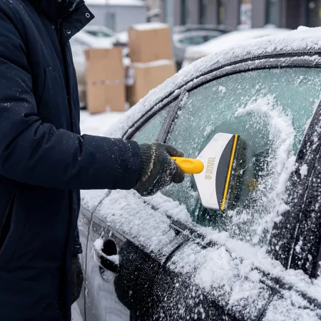 Скребок для удаления льда с водосгоном, усиленный, удлиненный Denzel