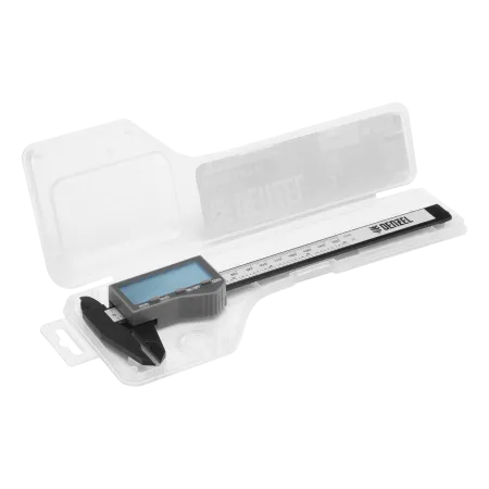 Штангенциркуль DENZEL пластиковый, 150 мм, электронный, большой дисплей, с глубиномером
