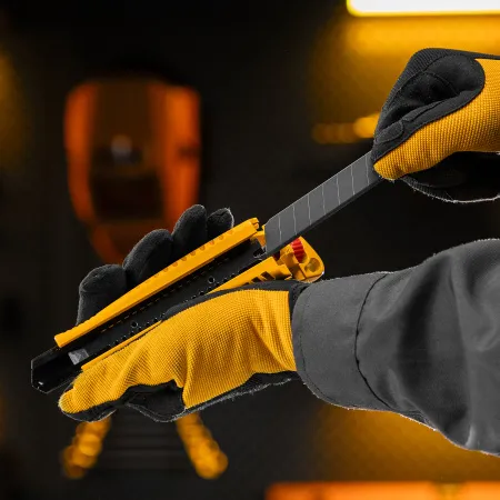 Лезвия DENZEL 18 мм, сталь SK5 - 0,6 мм, усиленные, 5 штук