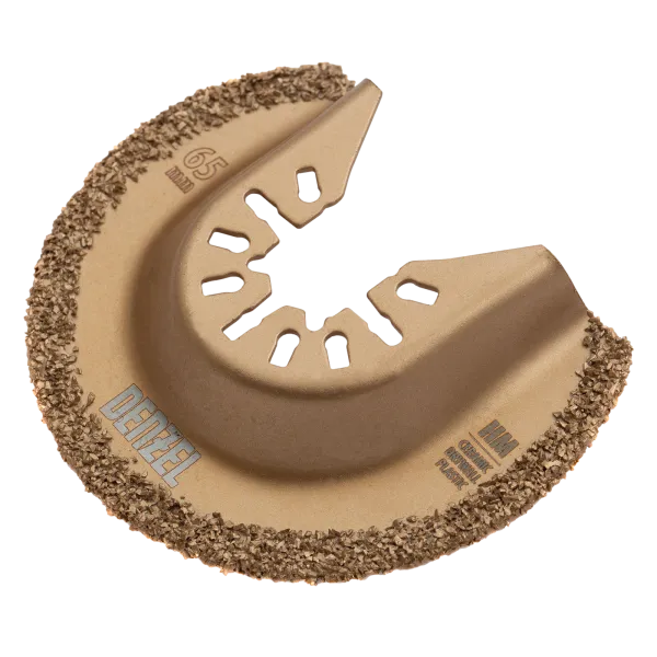 Насадка для МФИ DENZEL 782325 режущая полукруг, HM, по плитке, 63 мм