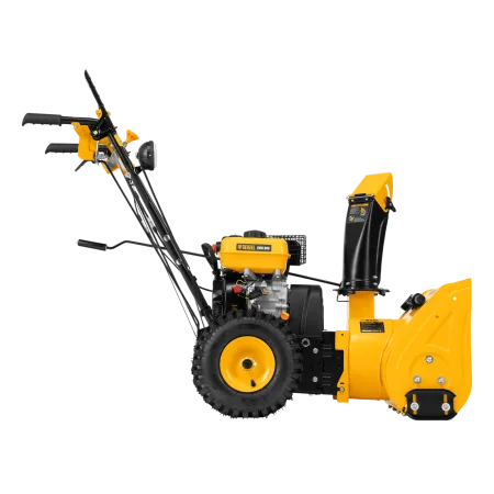 Гибридная снегоуборочная машина DENZEL с функц. подметания SWB-800, 212 сс, руч. старт, 2 насадки