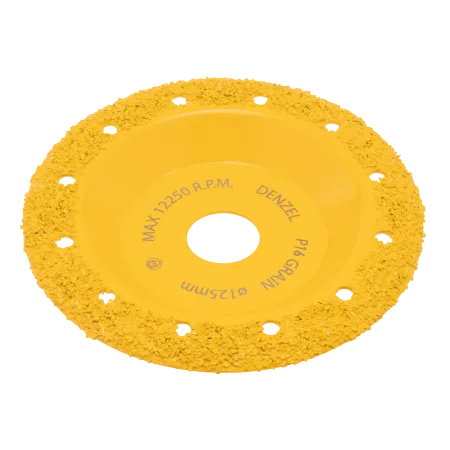 Чашка твердосплавная зачистная DENZEL, 125 мм, Наклонная, среднее зерно #16