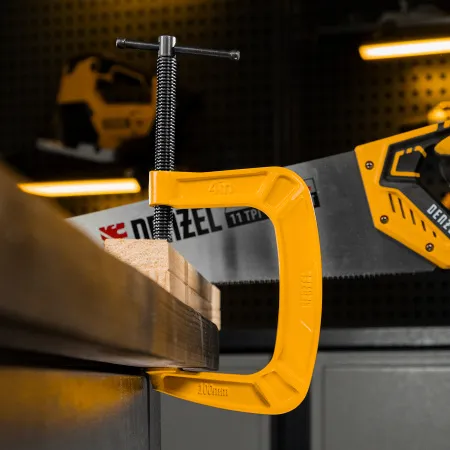 Струбцина DENZEL G-образная, усиленная, 100 мм