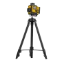 Лазерный уровень мультипризменный DENZEL DLV 360-4T, 30 м, зеленый луч, Li-Ion 2,4 Aч, штатив