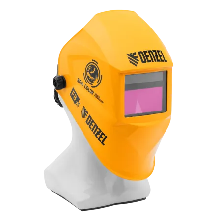 Щиток защитный лицевой DENZEL (маска сварщика) F8, см. окно 100х50, Real Color, DIN4/5-8/9-13