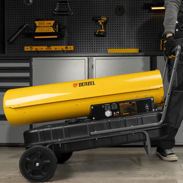 Дизельная тепловая пушка DENZEL DHG-50, 50 кВт, 1100 м3/ч, прямой нагрев