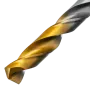 Сверло спиральное по металлу DENZEL 9 х 175 мм, Р6М5, Golden Tip, удлиненное