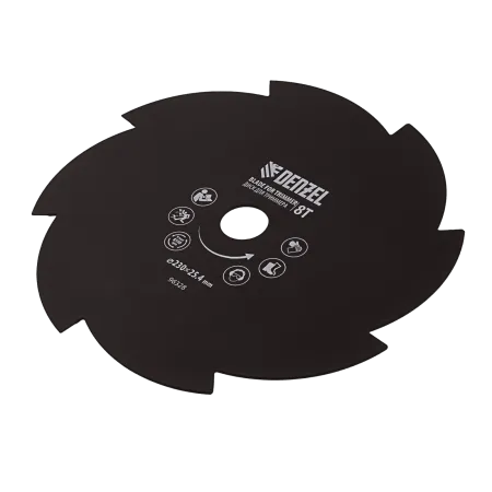 Диск для триммера DENZEL 96328, 230 x 25.4 мм, толщина 1.6 мм, 8 лезвий