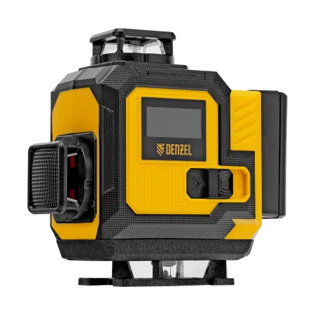 Лазерный уровень мультипризменный DENZEL DLV-360-4C, 30 м, зеленый луч, Li-Ion 2,4 Aч, кейс
