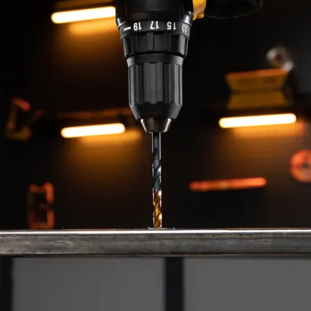 Набор сверл по металлу DENZEL 1,5-6,5 мм, HSS-Tin, Golden Tip, 13 шт