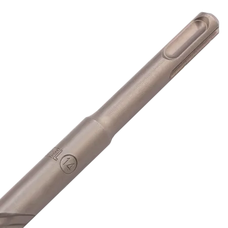 Бур по бетону DENZEL 705035, 14 x 600 мм, двойная спираль, три пылеотводящие кромки