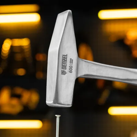 Молоток слесарный DENZEL 600 г, цельнометаллический, двухкомпонентная рукоятка