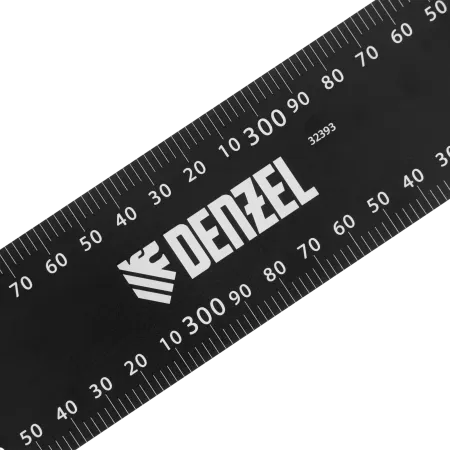 Угольник DENZEL 400 х 600 мм, алюминиевый, лазерная гравировка