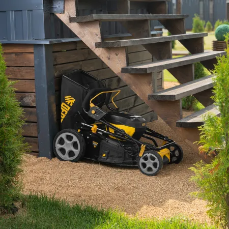 Газонокосилка аккумуляторная бесщет. DENZEL DLM-460, 460 мм, травосб. 65 л., Li-Ion, 40 В