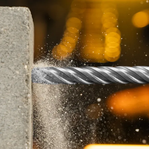 Бур по бетону DENZEL, цельная крестовая пластина, 14x215 мм, SDS PLUS