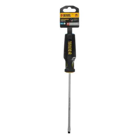 Отвертка DENZEL SL5x150 мм, S2, 3к рукоятка