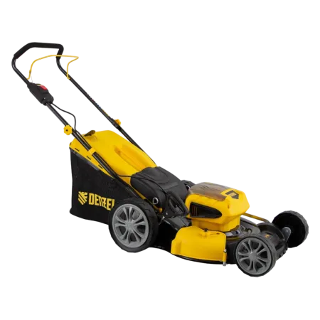 Газонокосилка аккумуляторная бесщеточная RLM450-36, Li-ion, 36 В, 4 Ач, 450 мм, травосборник 40 л Denzel