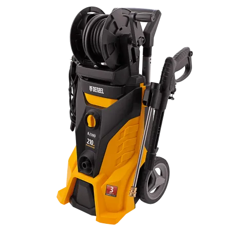 Мойка высокого давления DENZEL R-210iD, 2600 Вт, 210 бар, 8.0 л/мин, с барабаном
