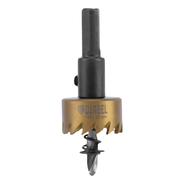 Коронка по металлу DENZEL 724104, 25 мм, HSS, нитридтитановое покрытие