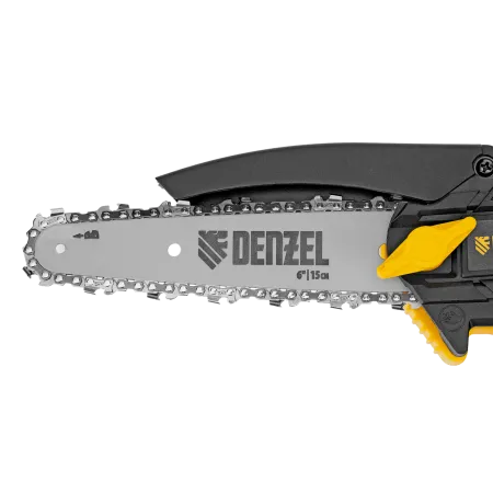 Цепная мини-пила аккумуляторная бесщет. DENZEL CCS-150, шина 150 мм, Li-Ion, 20 В